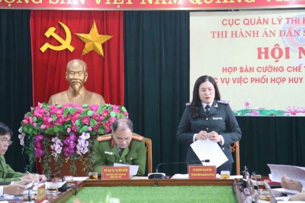 Thi hành án dân sự tỉnh Phú Thọ phối hợp Công an tỉnh bàn phương án cưỡng chế các vụ việc phức tạp